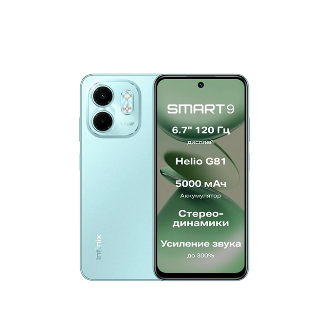 Infinix Smart 9 X6532 128 GB Mint-Green Qiyməti , Kreditlə satışı