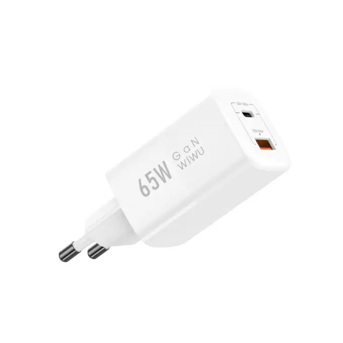 Wiwu Nano Wall GaN Charger 65W PD QC (Wi-U012) EU White