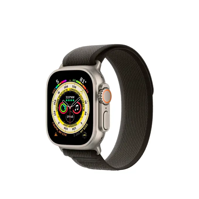 WiWu Trail Loop Watch Band for Apple Watch 42/44/45/49mm Black/Grey